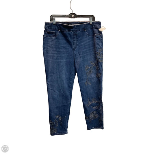 Jeans Jeggings By Chicos In Blue Denim, Size: 14
