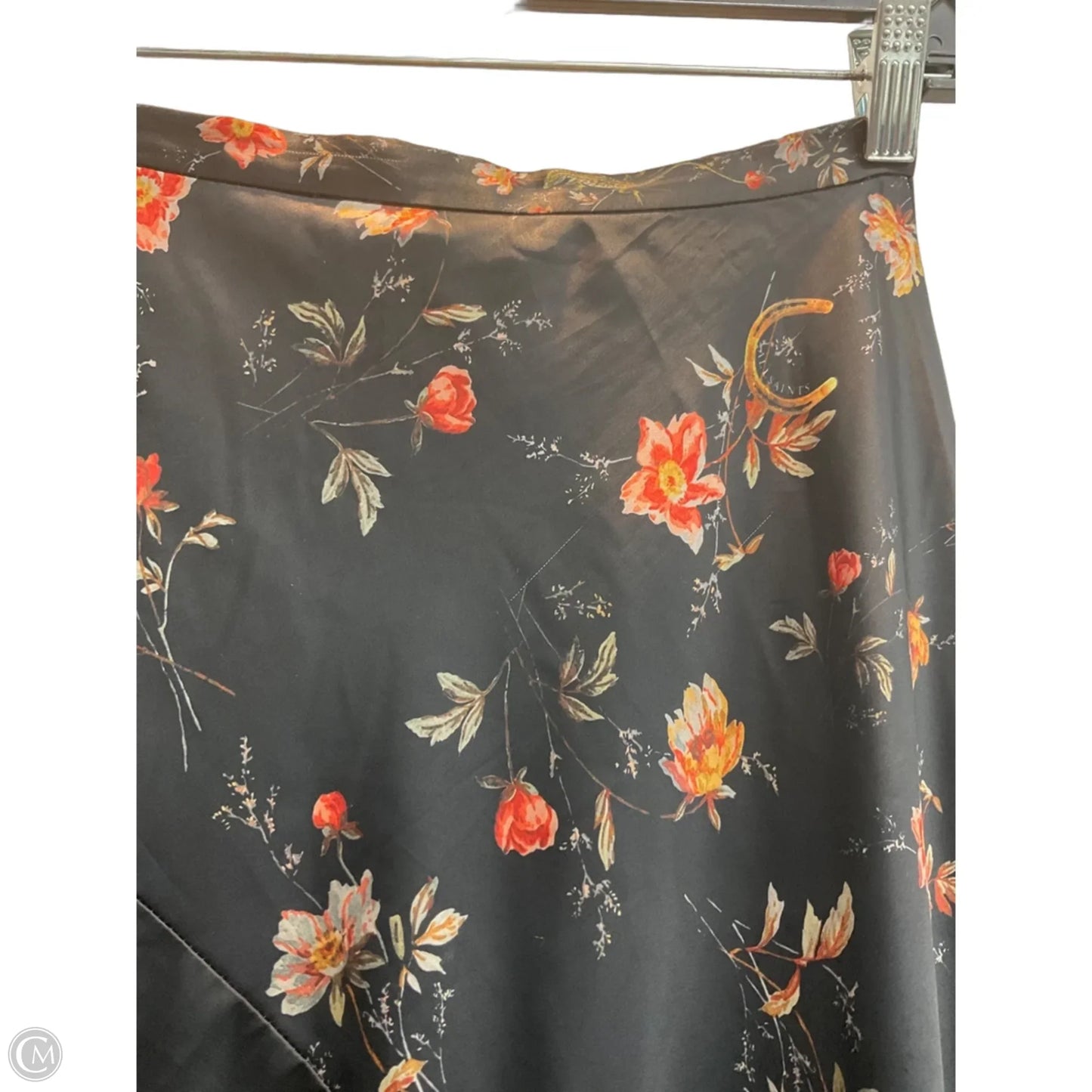Skirt Designer By All Saints In Black & Orange, Size: 2