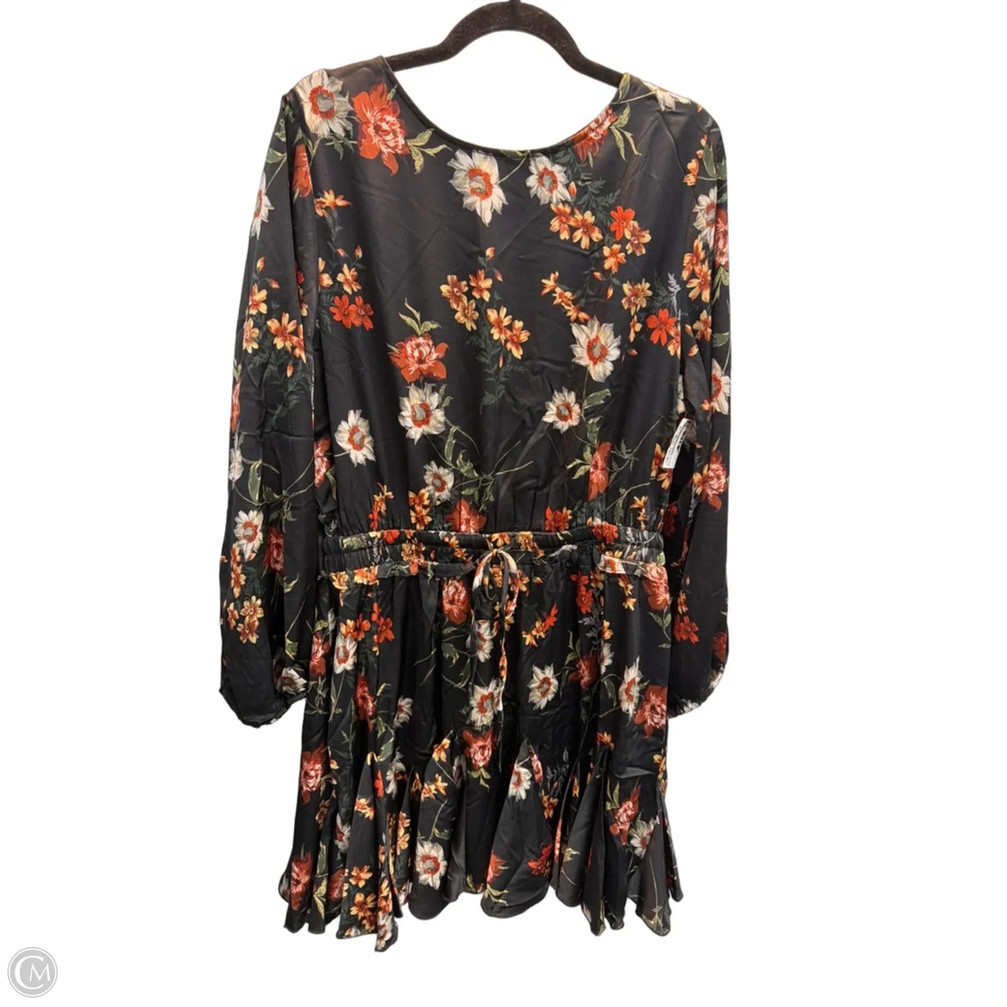 Dress Casual Short By Jodifl In Black & Orange, Size: 1x