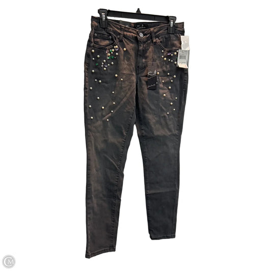 Jeans Skinny By Earl Jean In Black, Size: 8