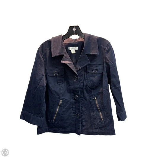 Jacket Denim By Cj Banks In Navy, Size: 1x
