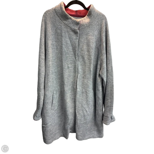 Jacket Moto By Tahari In Grey, Size: 2x