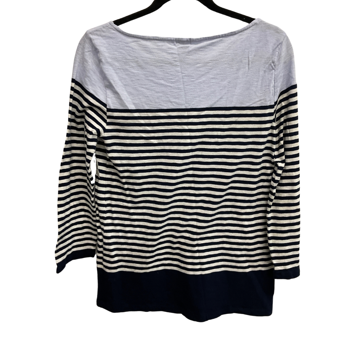 Top Long Sleeve By J. Crew In Striped Pattern, Size: M