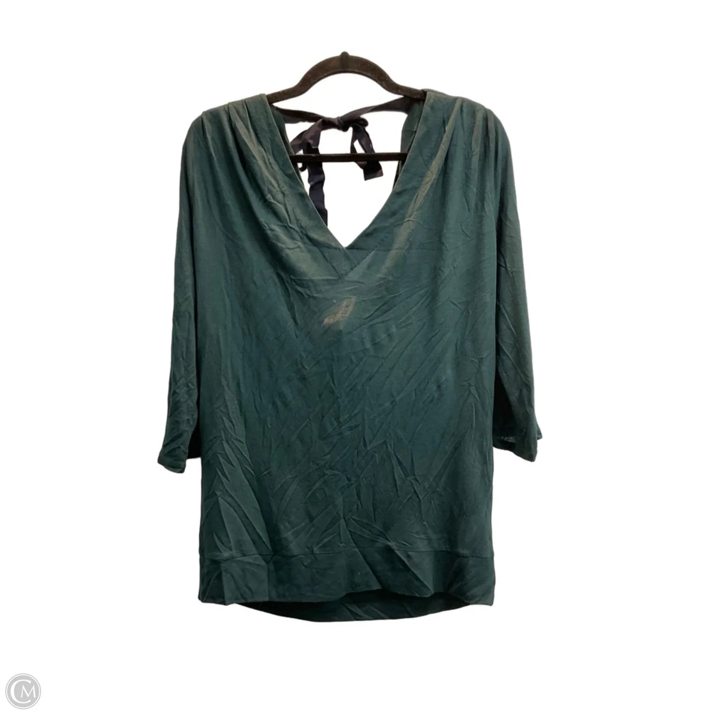 Top 3/4 Sleeve By Anthropologie In Green, Size: M