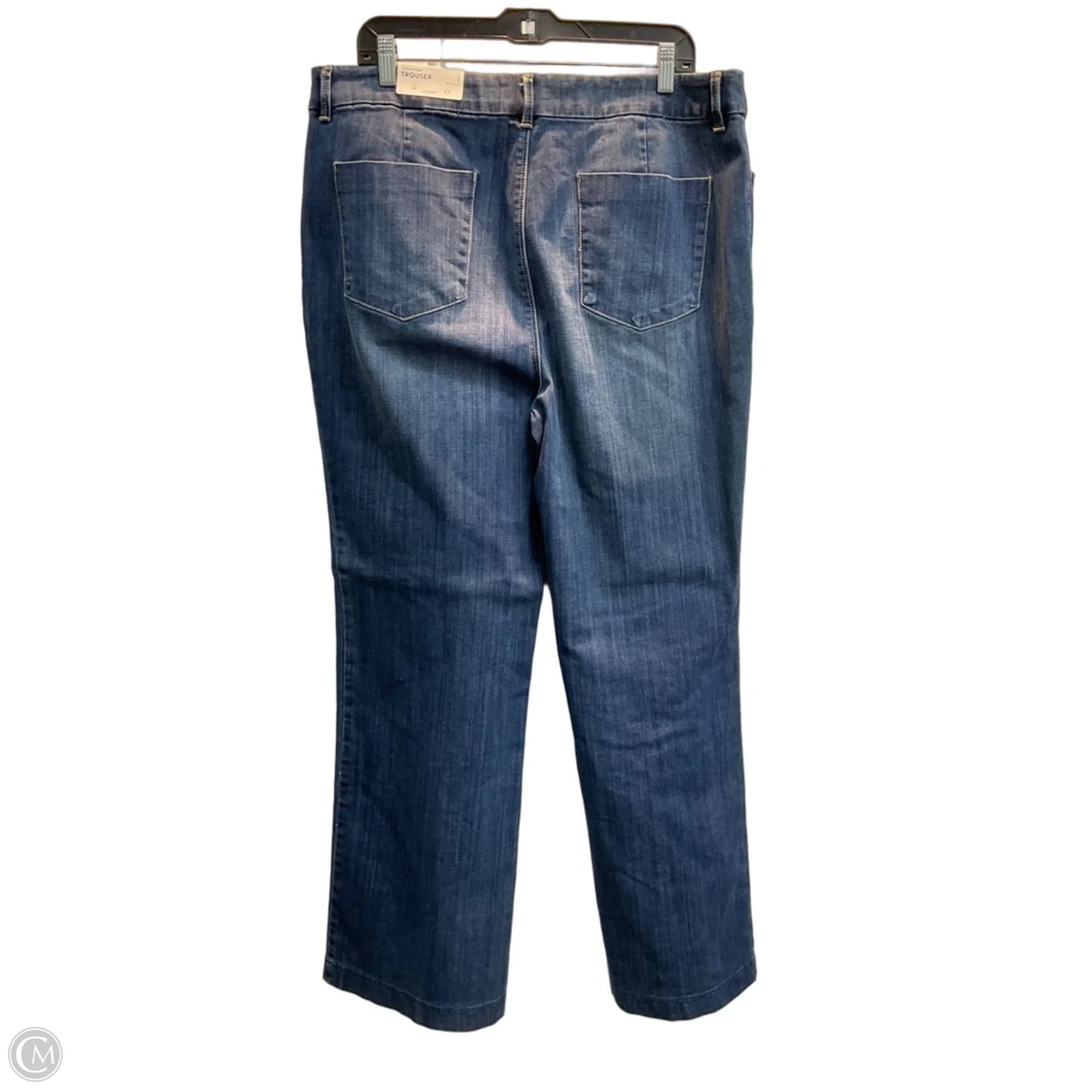 Jeans Wide Leg By Chicos In Blue, Size: Xl