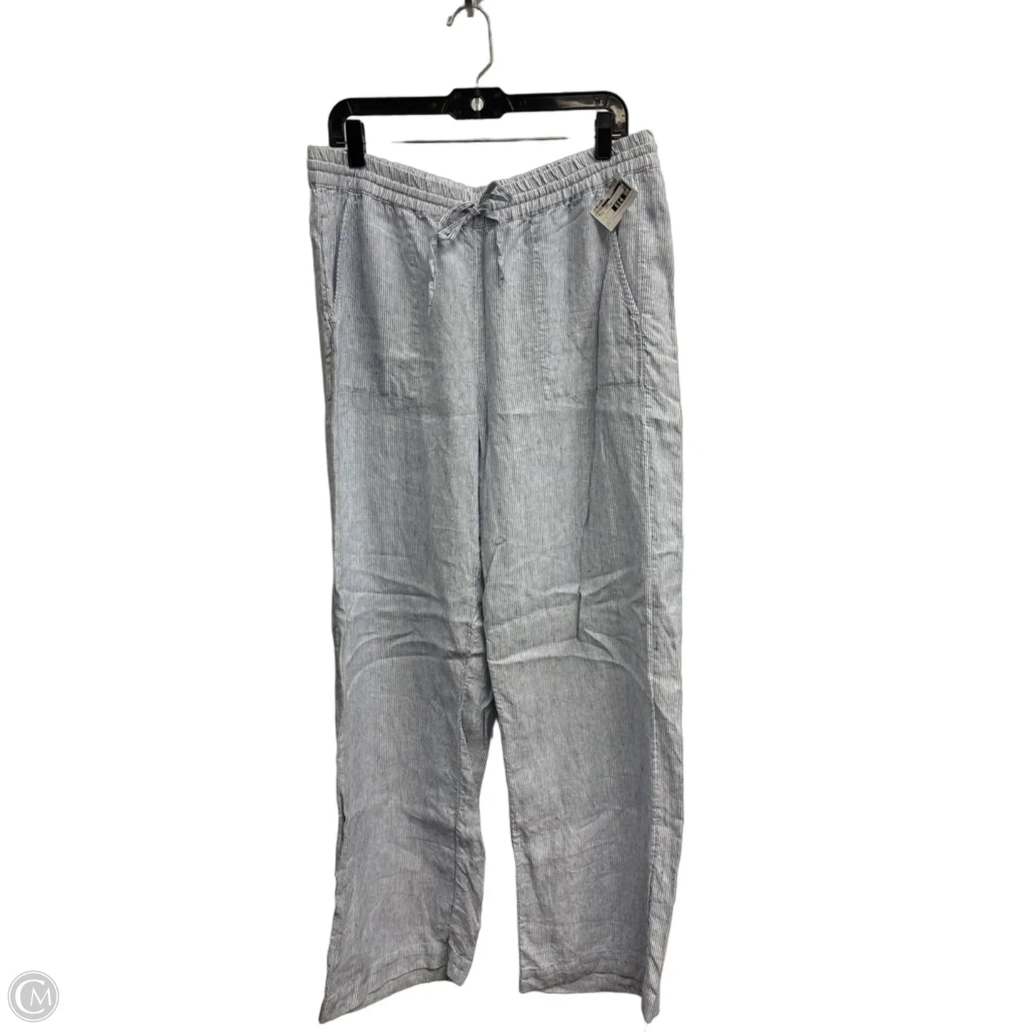 Pants Linen By Chicos In Striped Pattern, Size: L