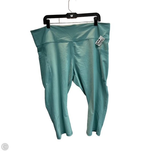 Athletic Leggings Capris By Old Navy In Aqua, Size: 3x