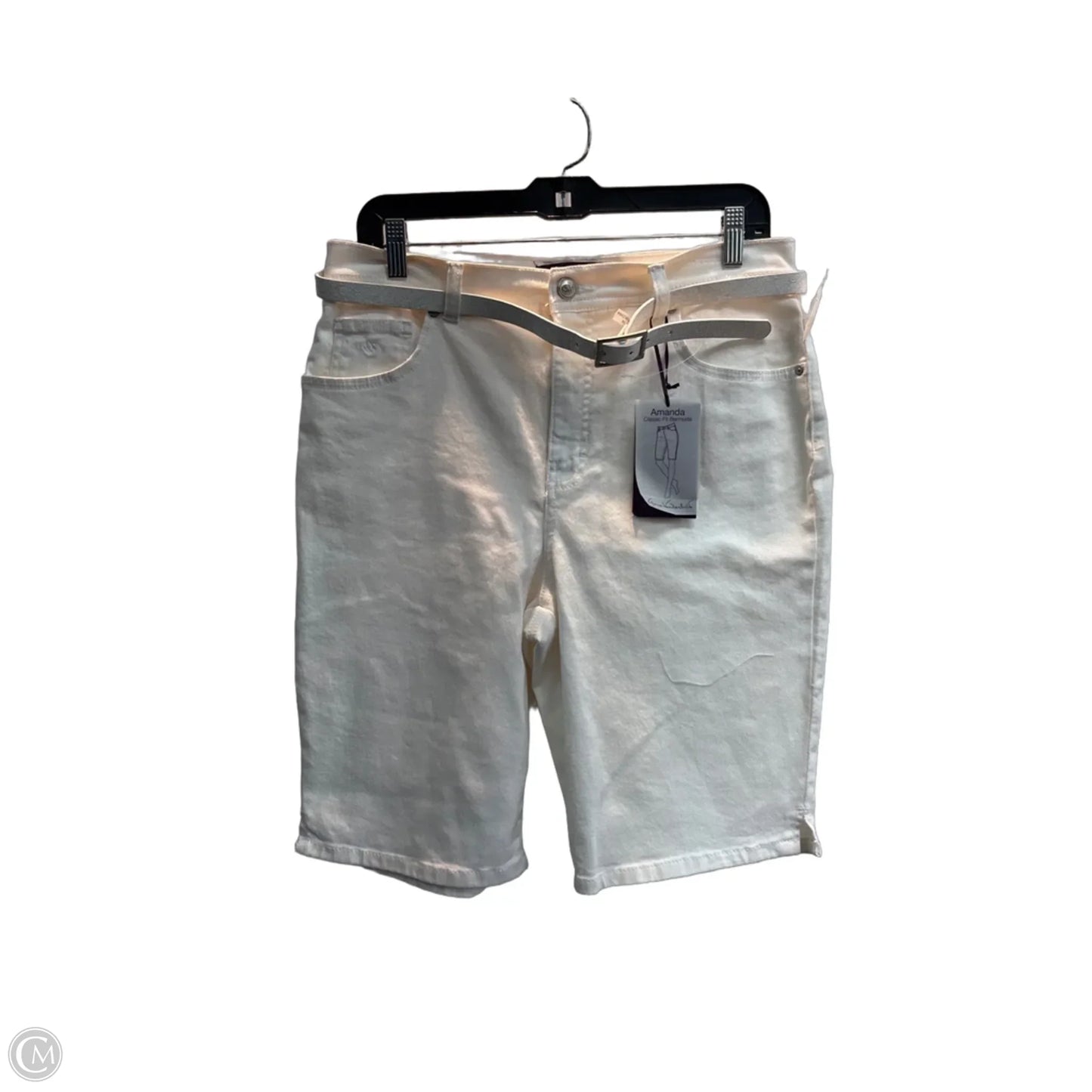Shorts By Gloria Vanderbilt In Cream, Size: 12