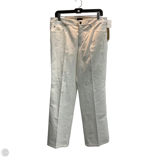 Pants Designer By Escada In White, Size: 12