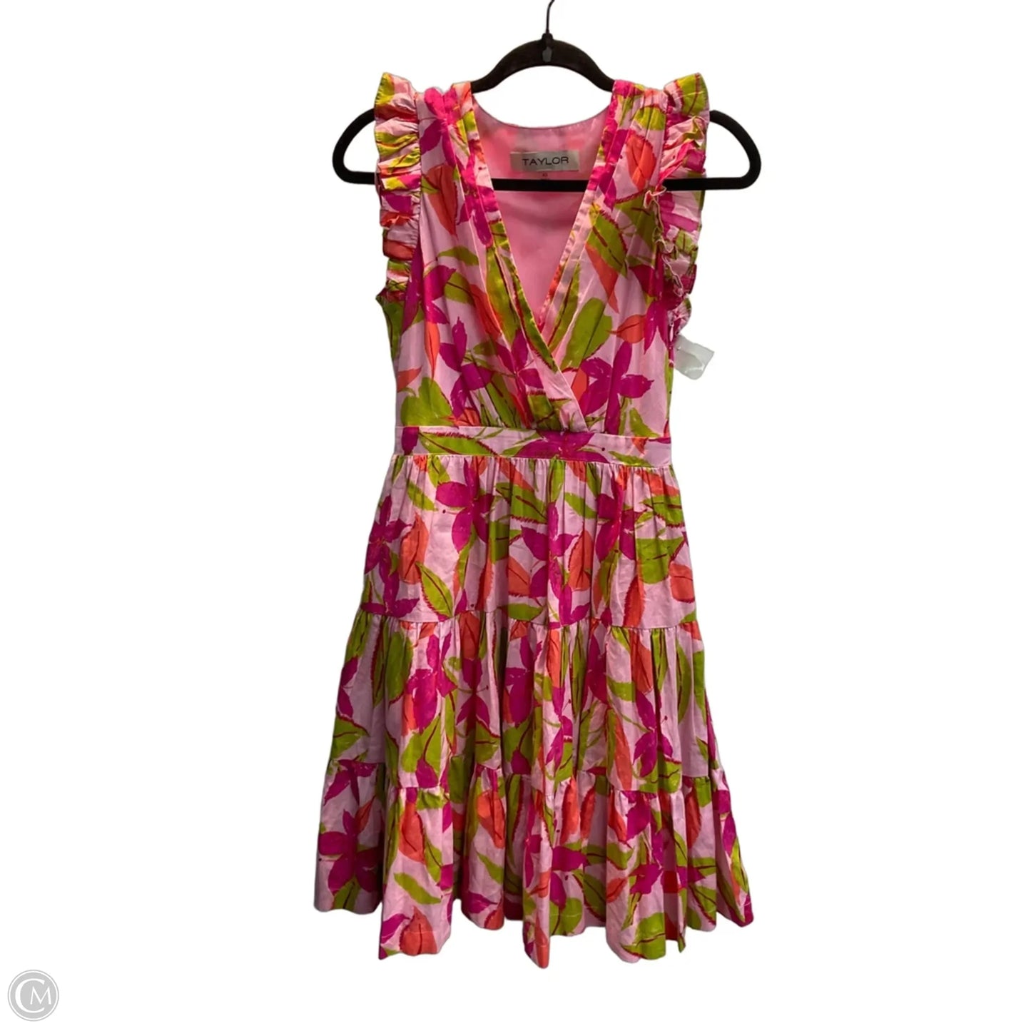 Dress Casual Midi By Taylor In Floral Print, Size: Xs