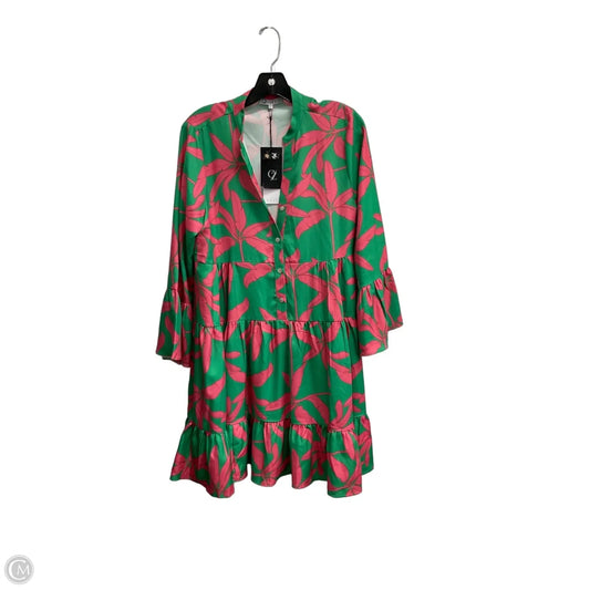Dress Casual Midi By Clothes Mentor In Tropical Print, Size: L