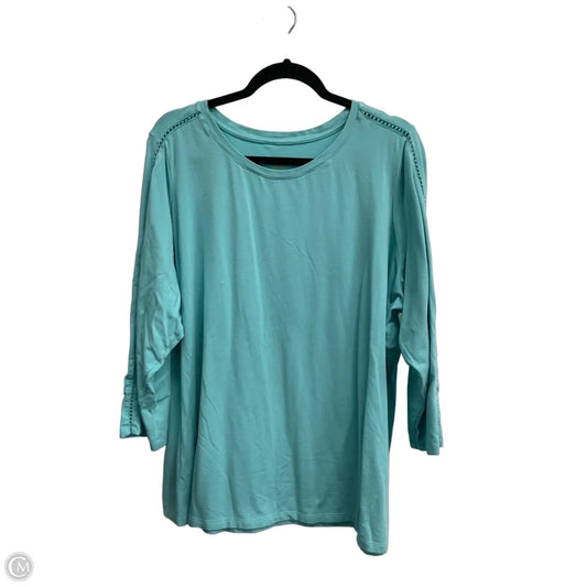 Top 3/4 Sleeve Basic By Belle By Kim Gravel In Multi-colored, Size: 2x