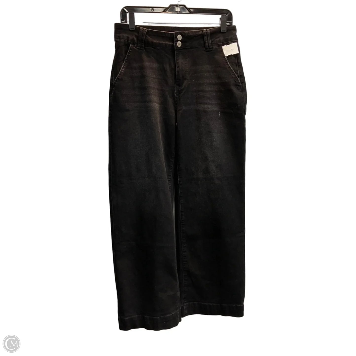 Jeans Wide Leg By Clothes Mentor In Black, Size: 12