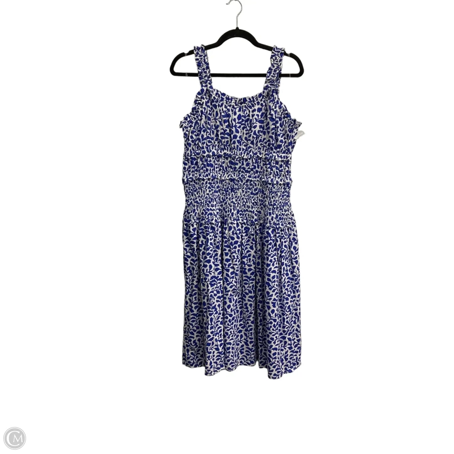 Dress Casual Maxi By Time And Tru In Blue, Size: L