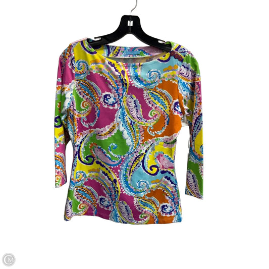 Top Long Sleeve By J Mclaughlin In Paisley Print, Size: Xs