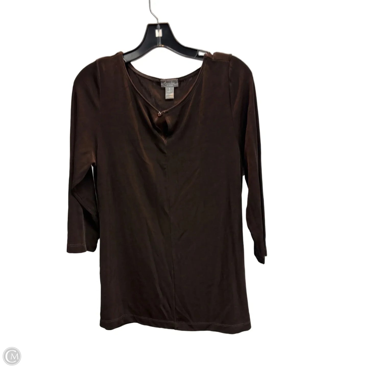 Tunic 3/4 Sleeve By Chicos In Brown, Size: S