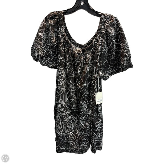Dress Casual Midi By Ana In Tropical Print, Size: Xxl