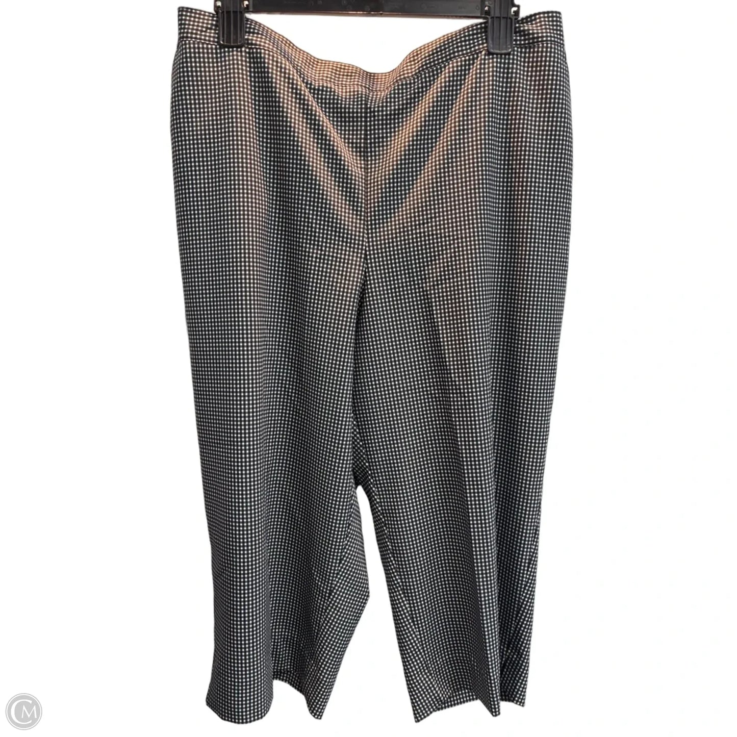 Pants Cropped By Alfred Dunner In Checkered Pattern, Size: 16