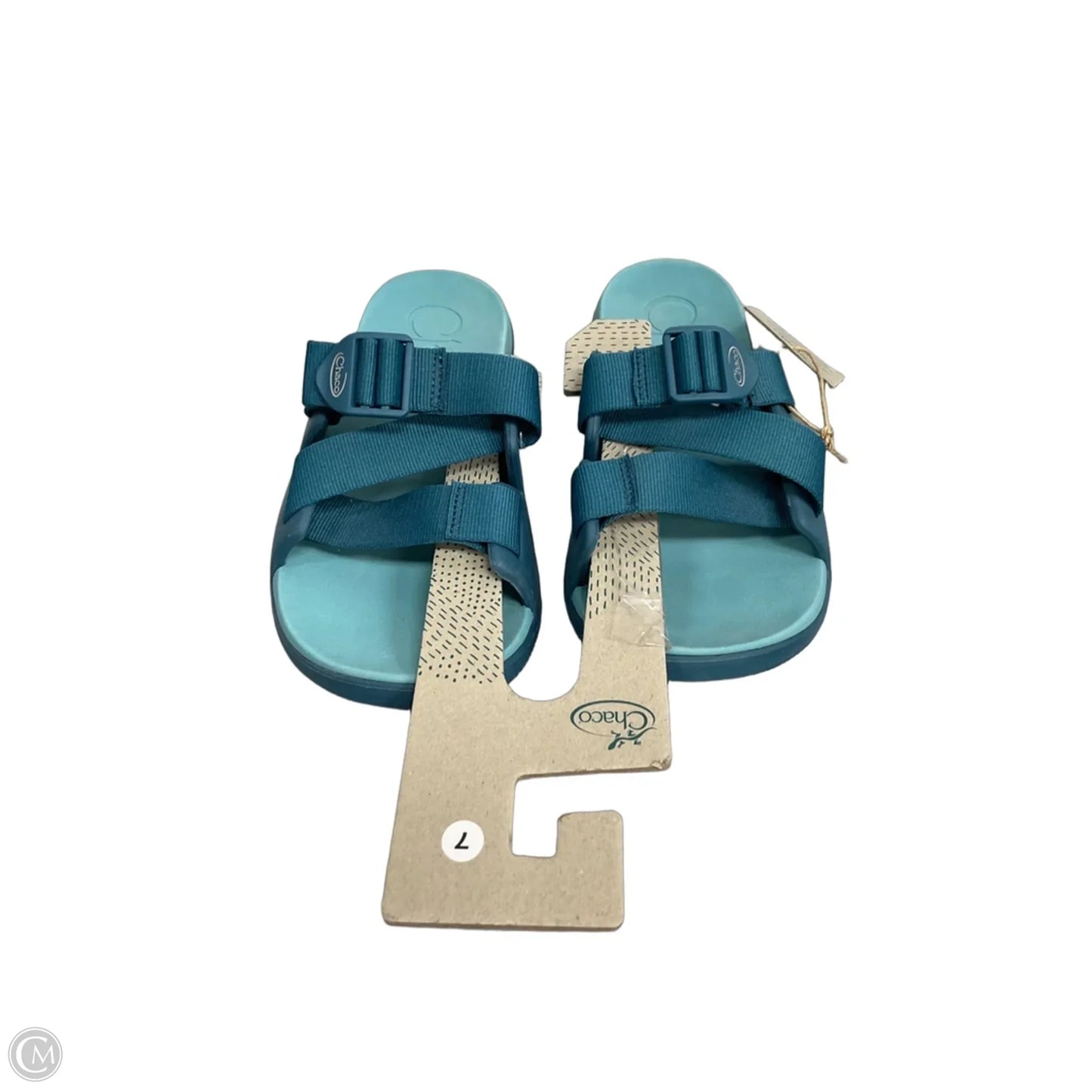 Sandals Flats By Chacos In Aqua, Size: 7