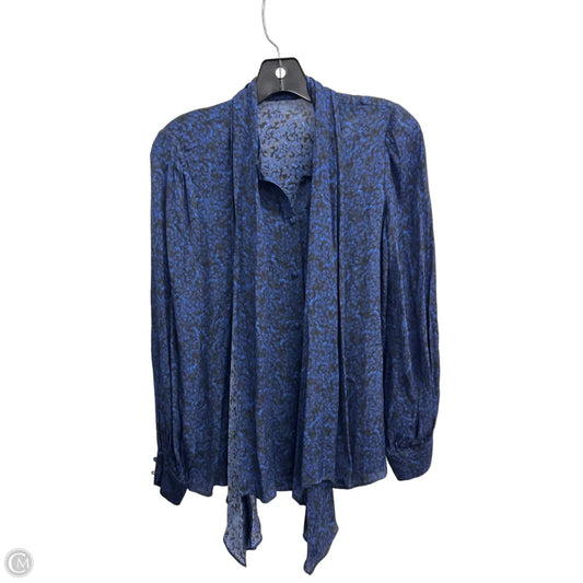 Blouse Designer By Alice + Olivia In Navy, Size: Xs