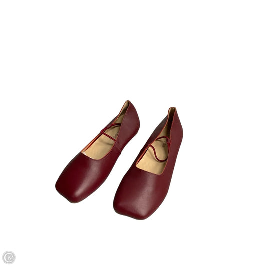 Shoes Flats By Clothes Mentor In Red, Size: 10.5