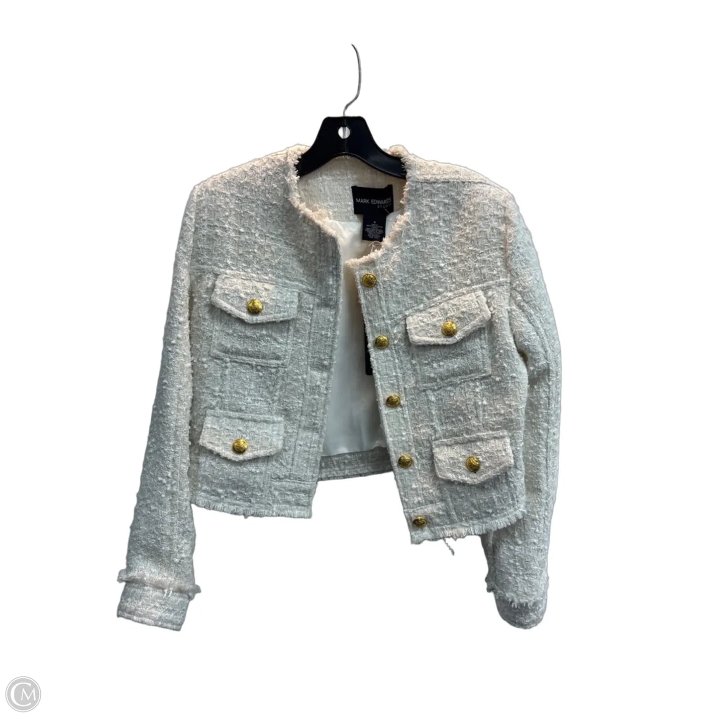 Blazer By Clothes Mentor In Cream, Size: S