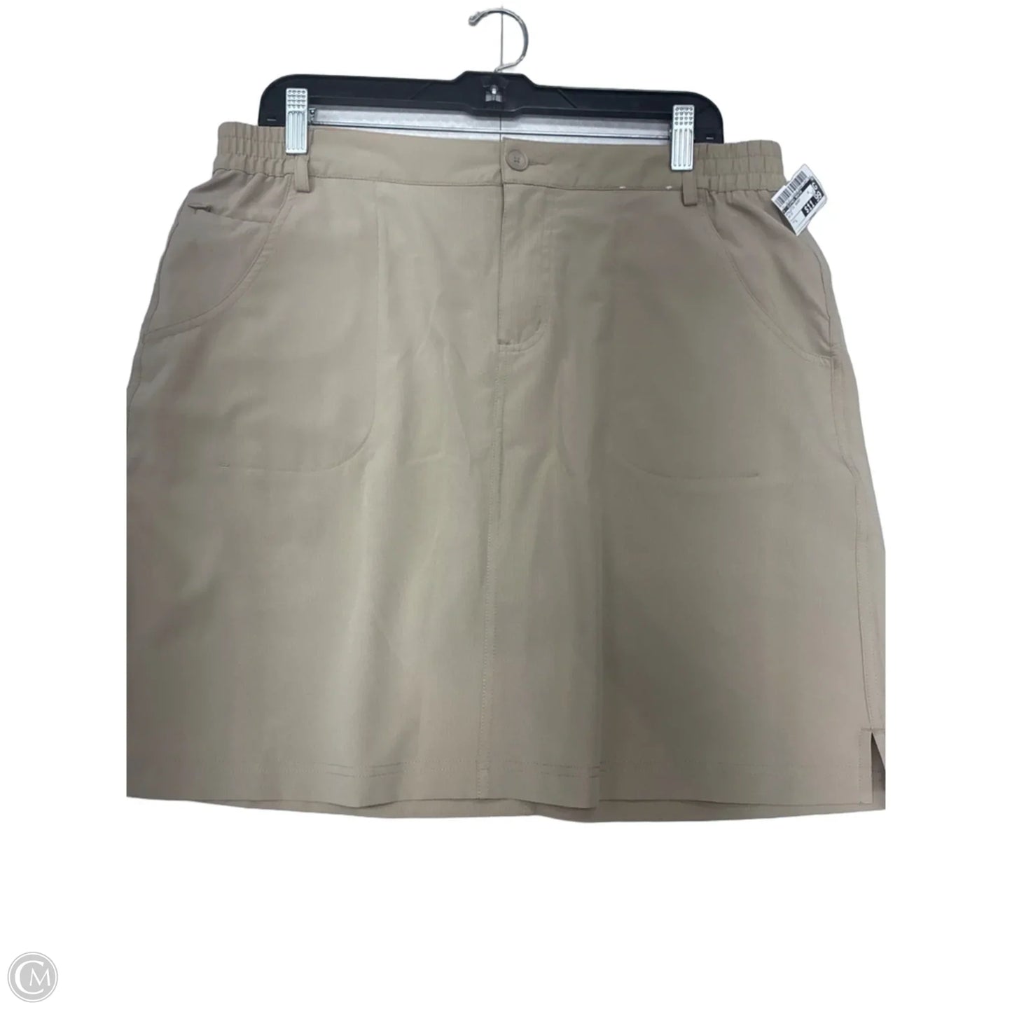 Athletic Skort By Clothes Mentor In Beige, Size: L