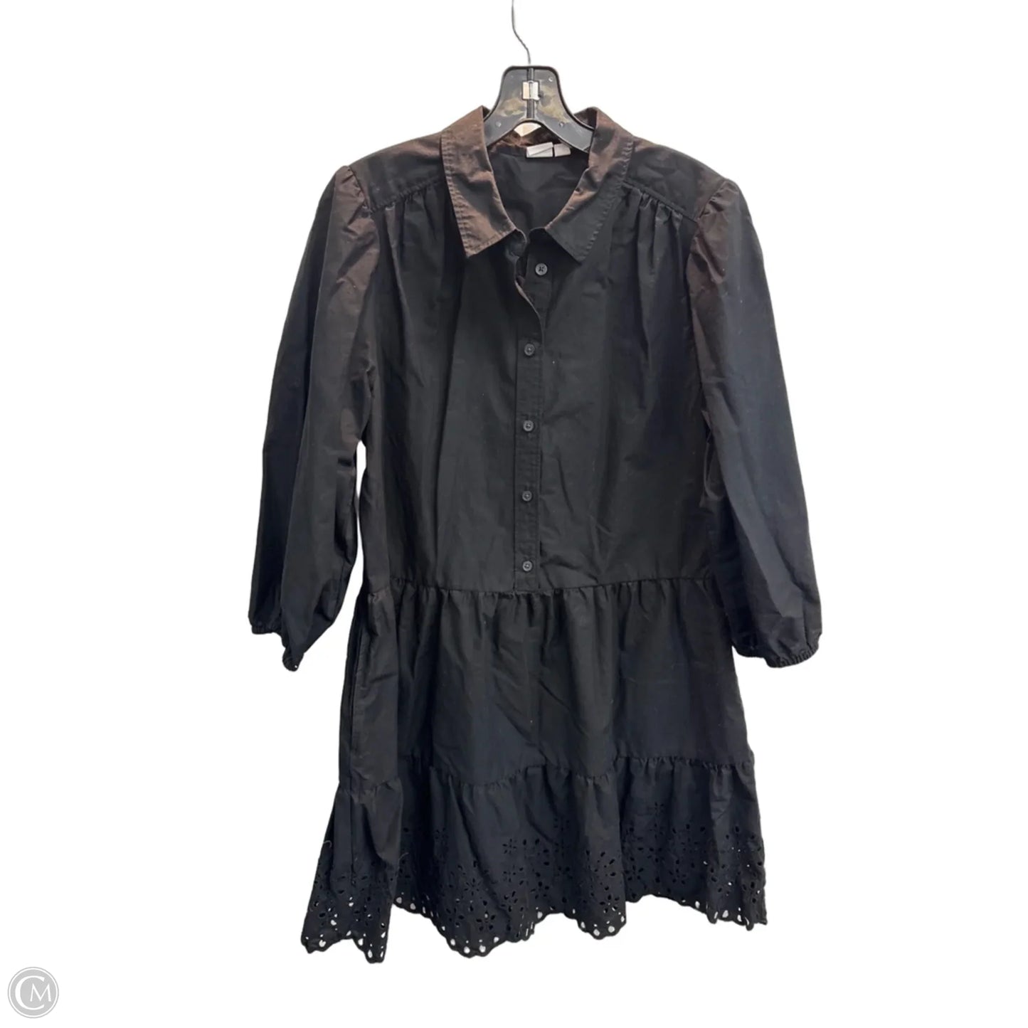 Dress Casual Midi By Gap In Black, Size: M