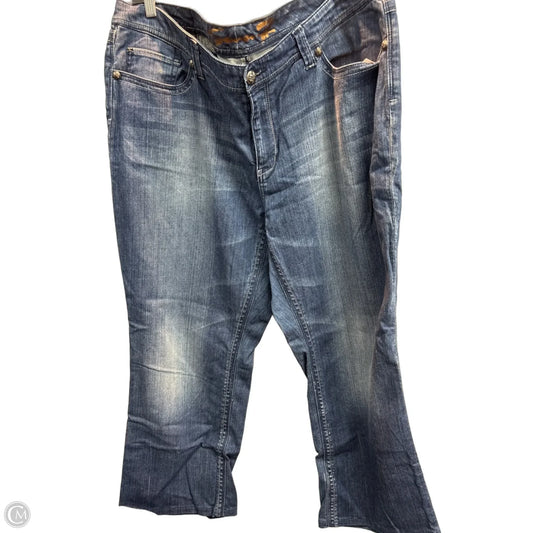 Jeans Boot Cut By Seven 7 In Blue, Size: 22