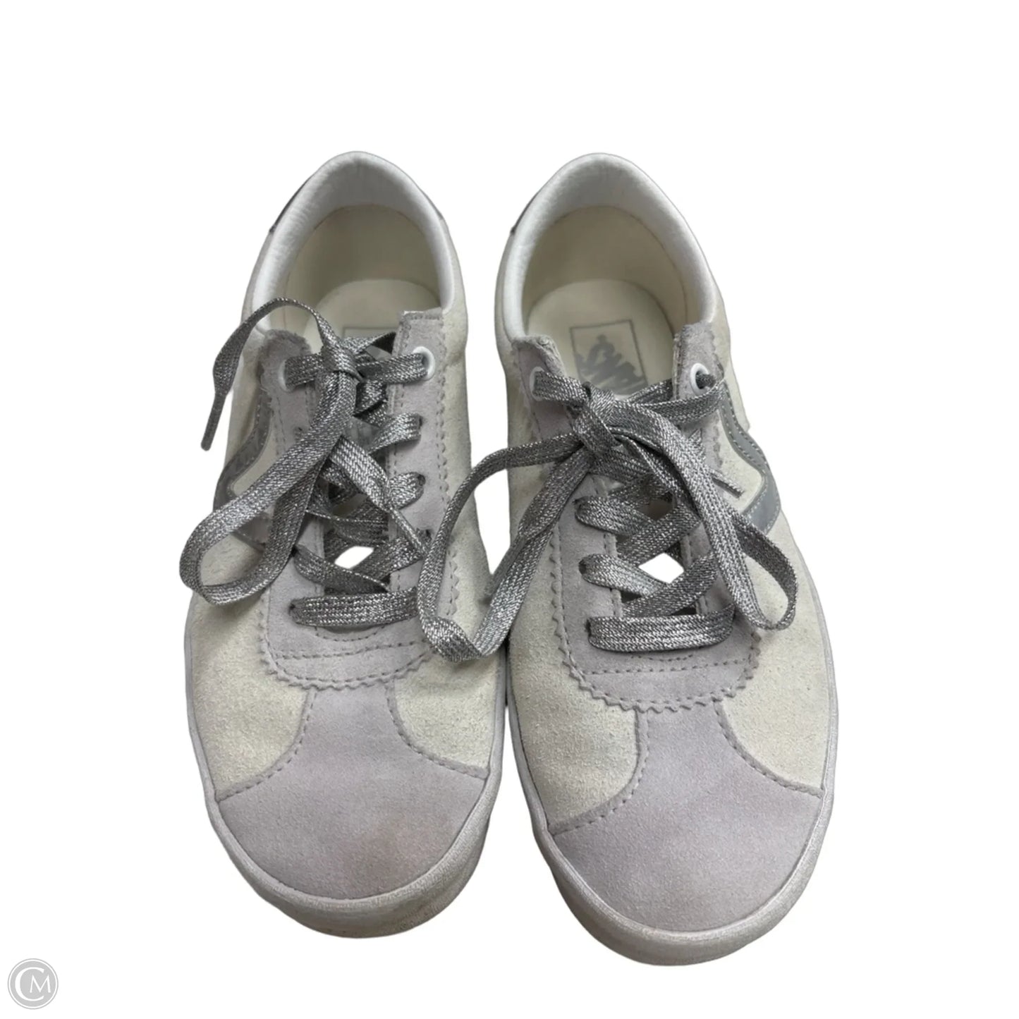 Shoes Athletic By Vans In Silver, Size: 6.5