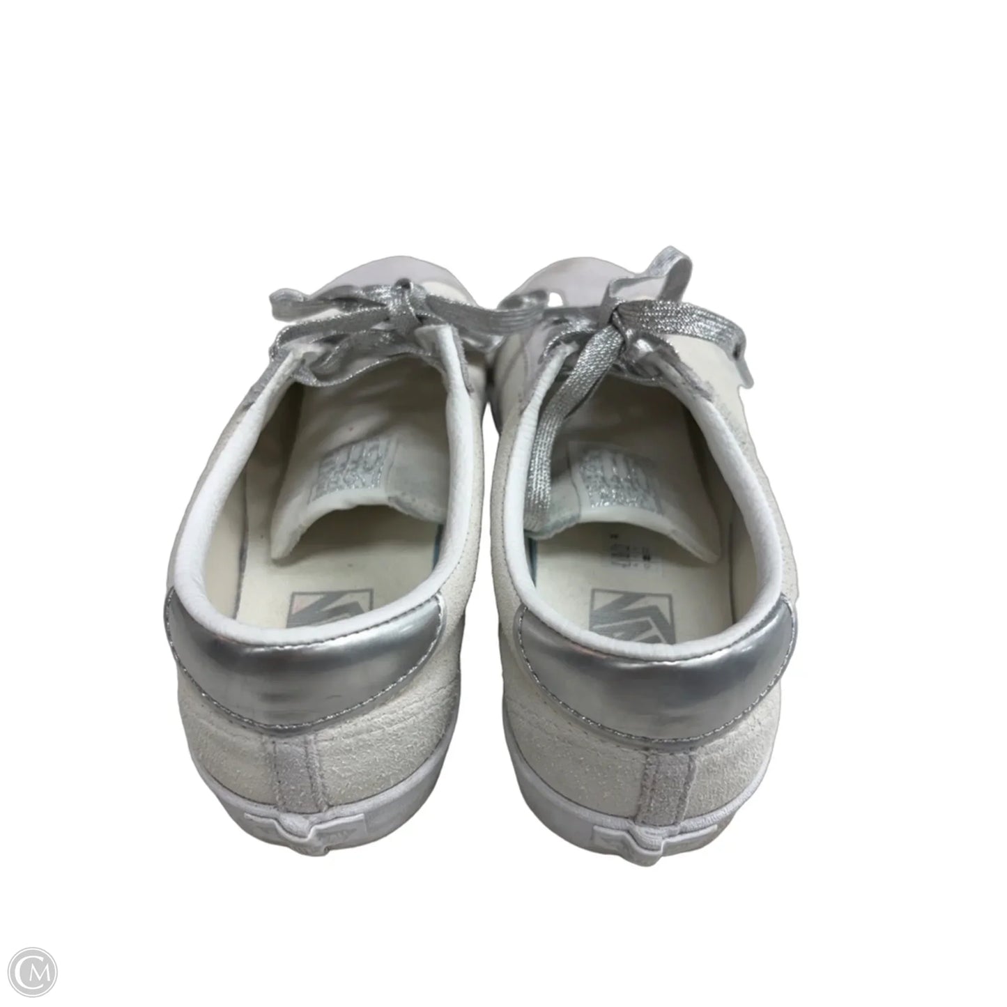 Shoes Athletic By Vans In Silver, Size: 6.5