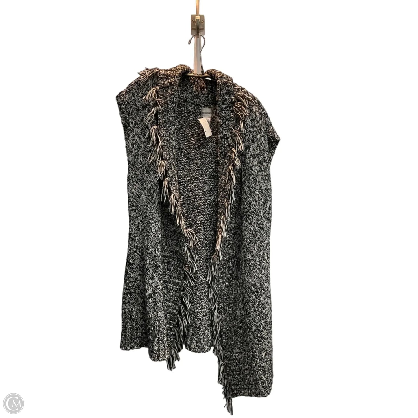 Tunic Sleeveless By Chicos In Black & Cream, Size: M