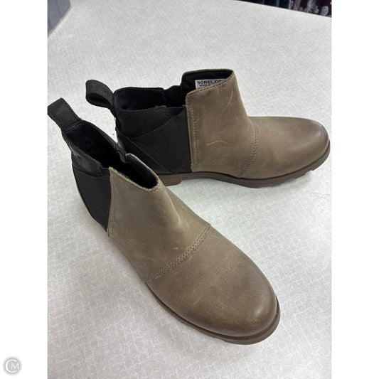Boots Ankle Flats By Sorel In Taupe, Size: 6.5
