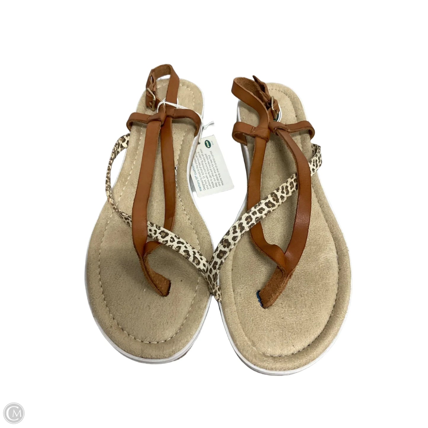 Sandals Flip Flops By Dr Scholls In Animal Print, Size: 8.5