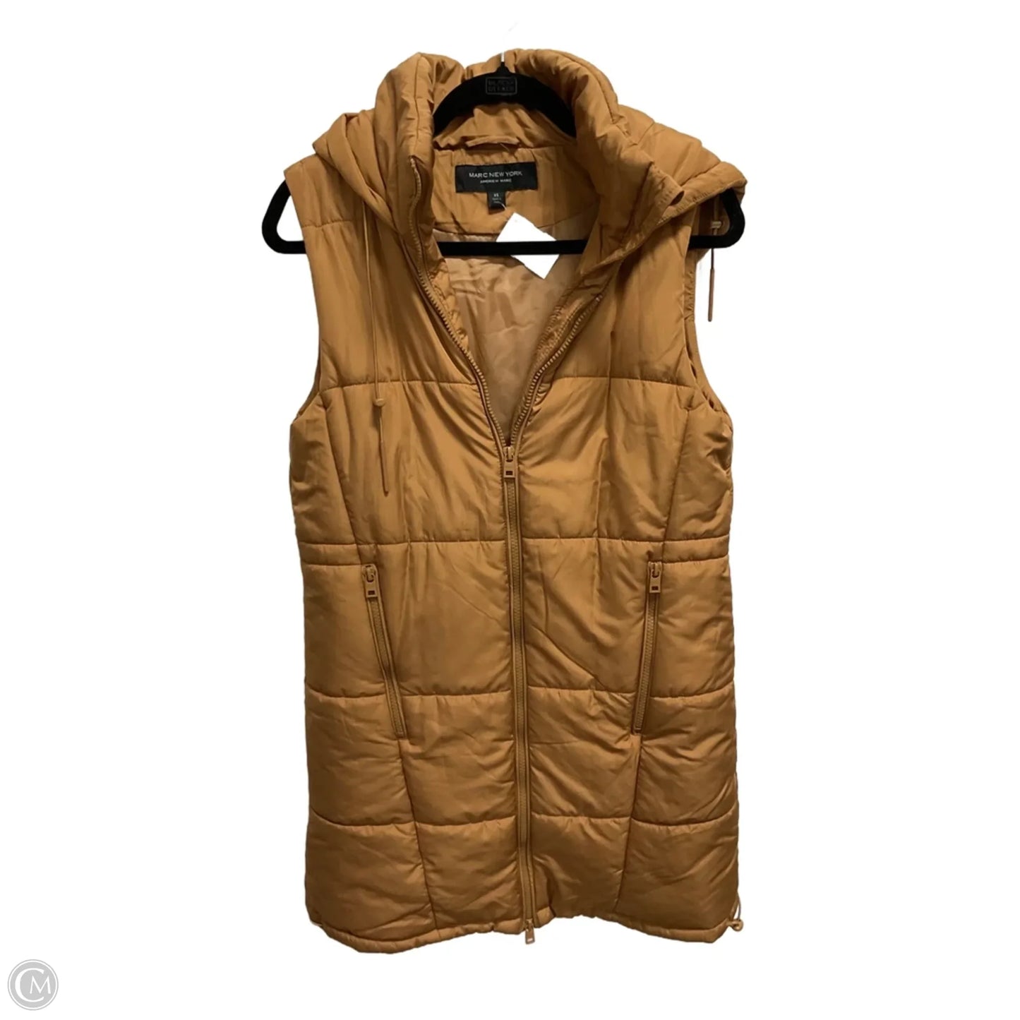 Vest Puffer & Quilted By Marc New York In Gold, Size: Xs