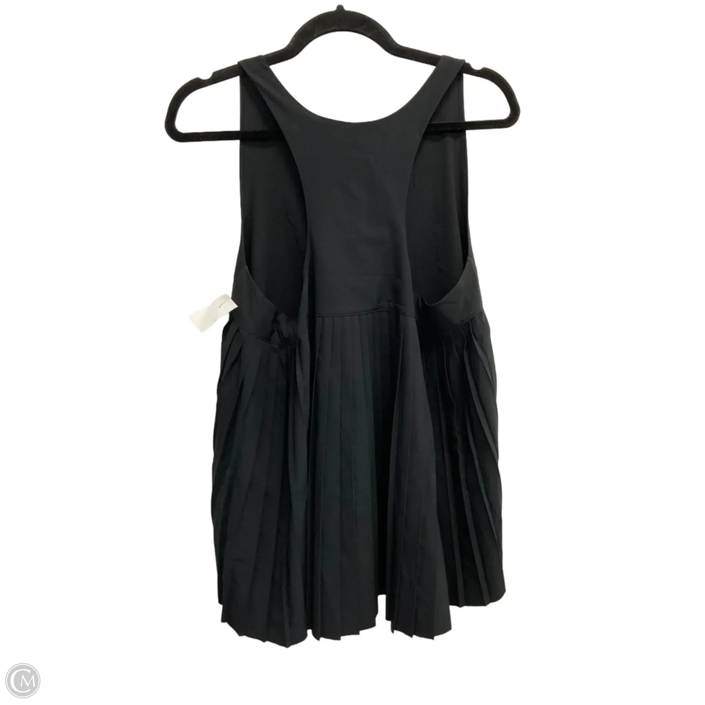 Athletic Top Short Sleeve By Athleta In Black, Size: L