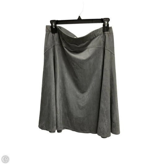 Skirt Midi By Max Studio In Grey, Size: L