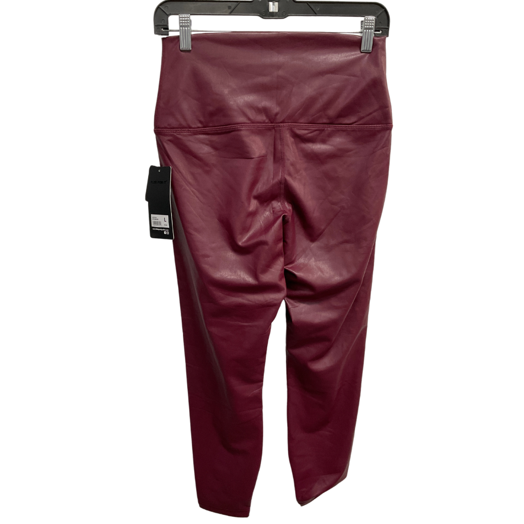 Pants Leggings By 90 Degrees By Reflex In Red, Size: L