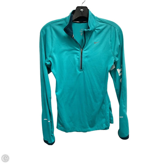 Athletic Jacket By Nike In Aqua, Size: Xs