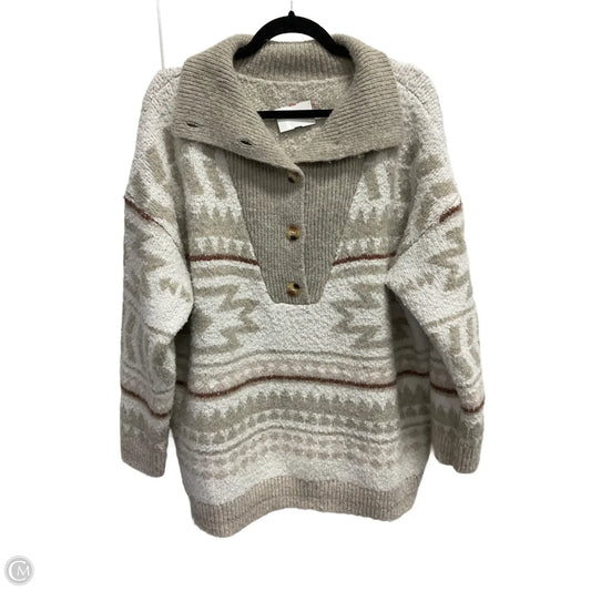 Sweater By Knox Rose In Beige, Size: 2x