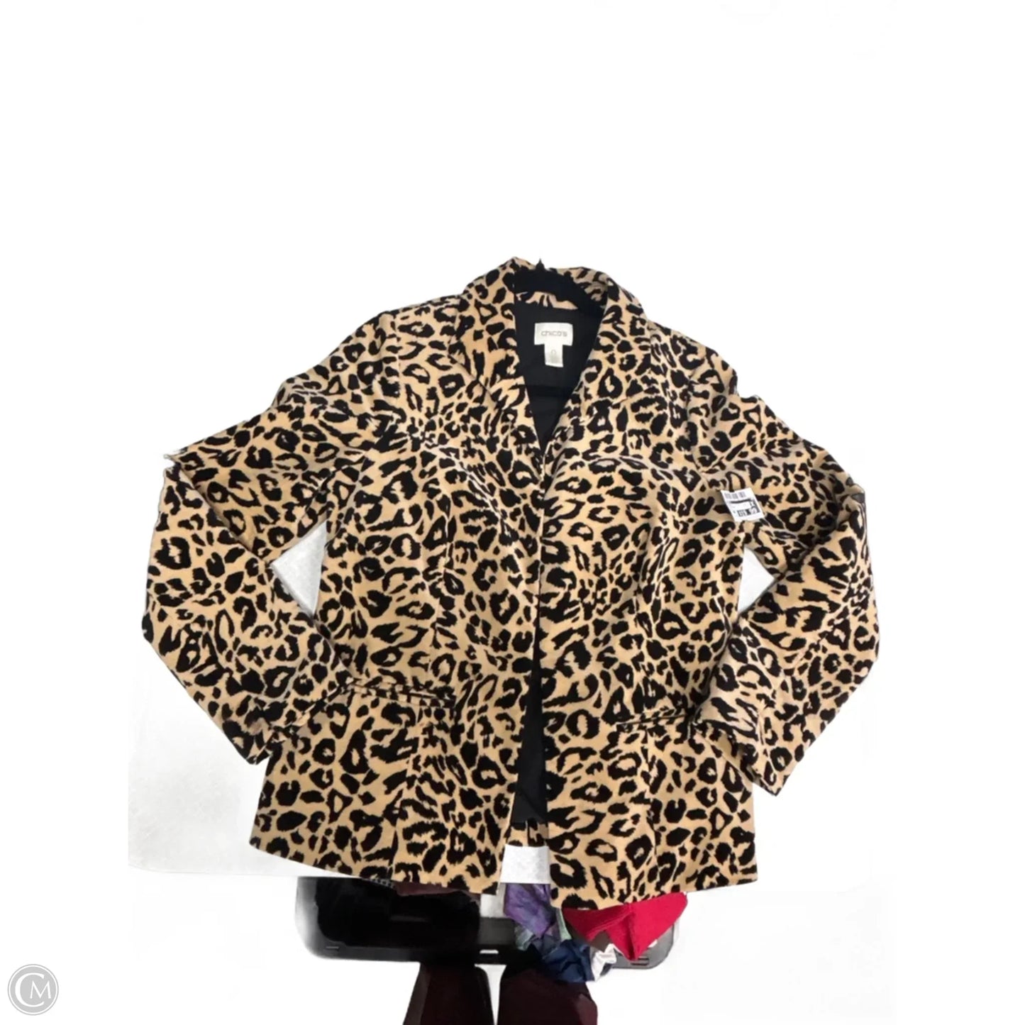 Blazer By Chicos In Animal Print, Size: Xs