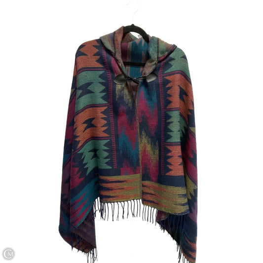 Poncho By Clothes Mentor In Blue, Size: 0