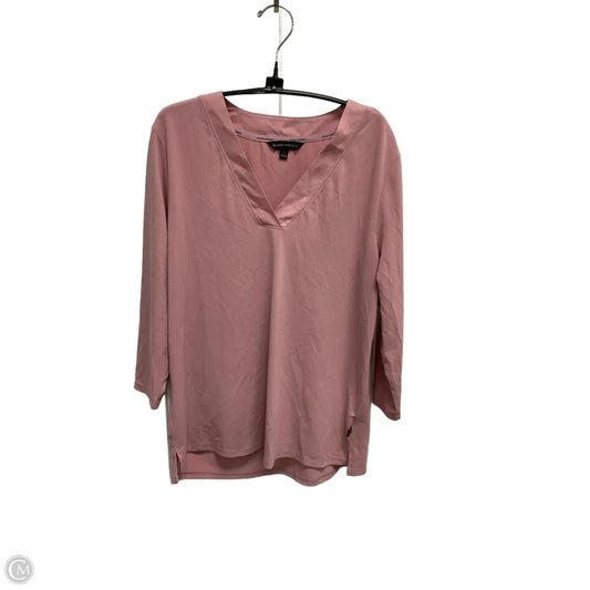 Top Long Sleeve By Banana Republic In Pink, Size: M