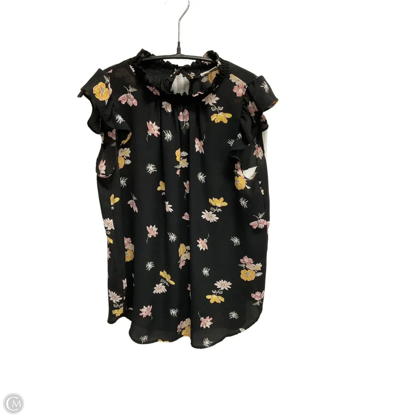 Top Short Sleeve By Loft In Floral Print, Size: Xs