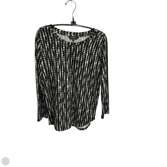 Top Long Sleeve By Liverpool In Black, Size: S