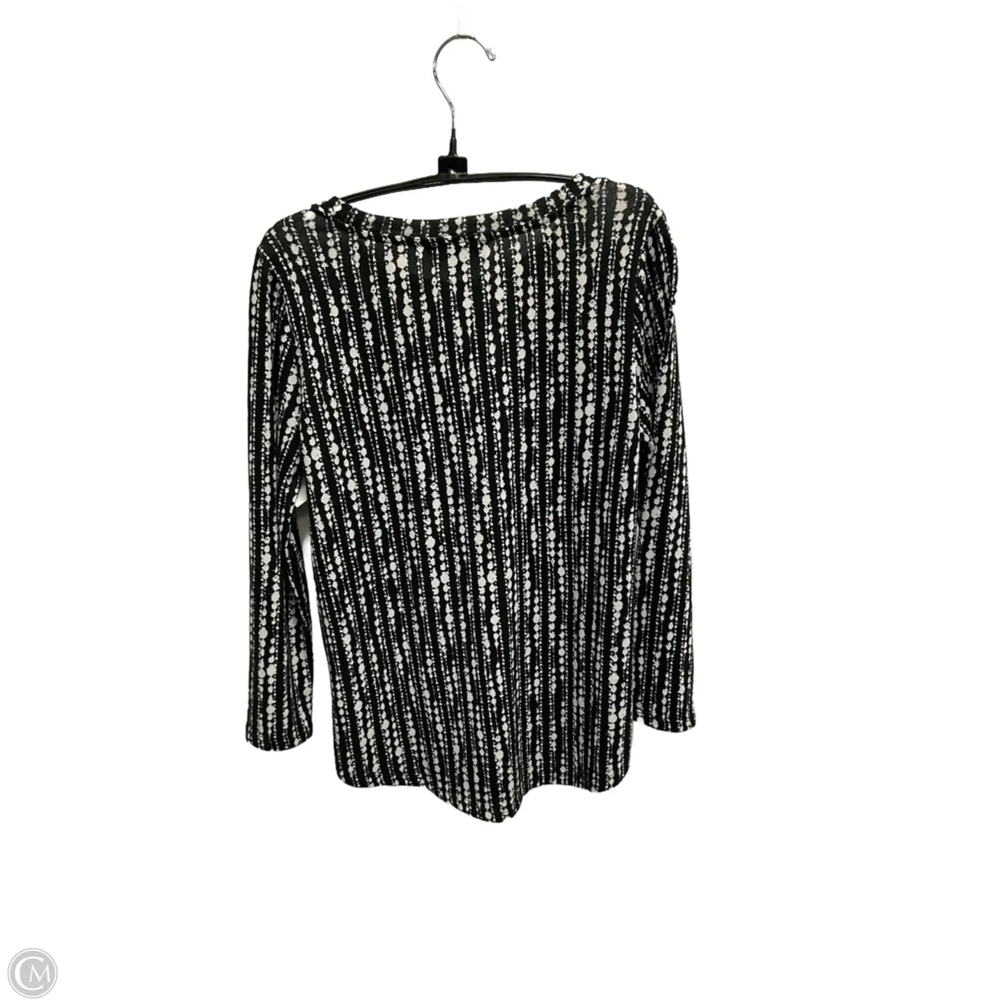 Top Long Sleeve By Liverpool In Black, Size: S