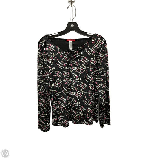 Top Long Sleeve By Anne Klein In Black, Size: Xl