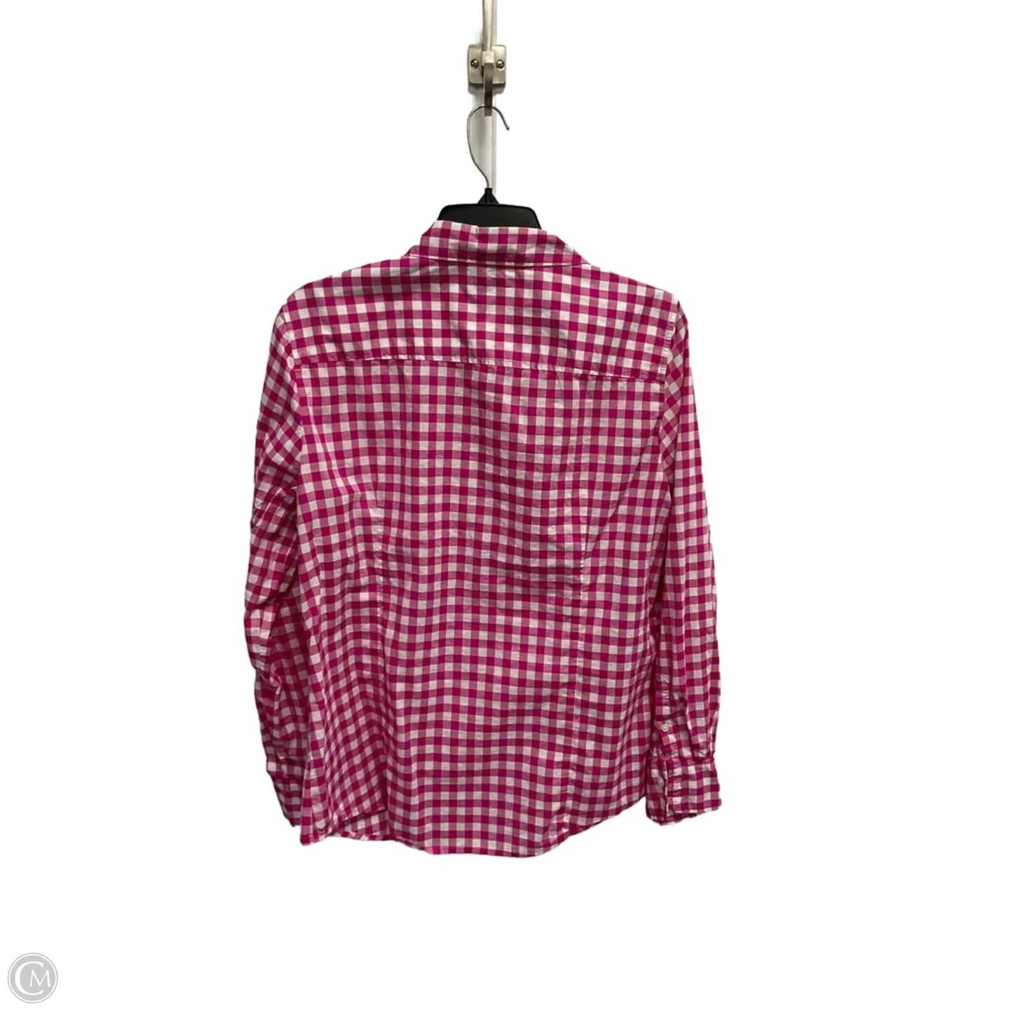 Top Long Sleeve By J. Crew In Checkered Pattern, Size: Xl