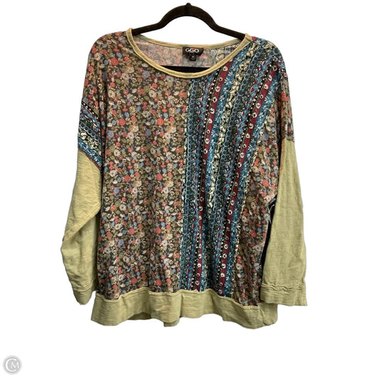 Top Long Sleeve By Gigio In Multi-colored, Size: M
