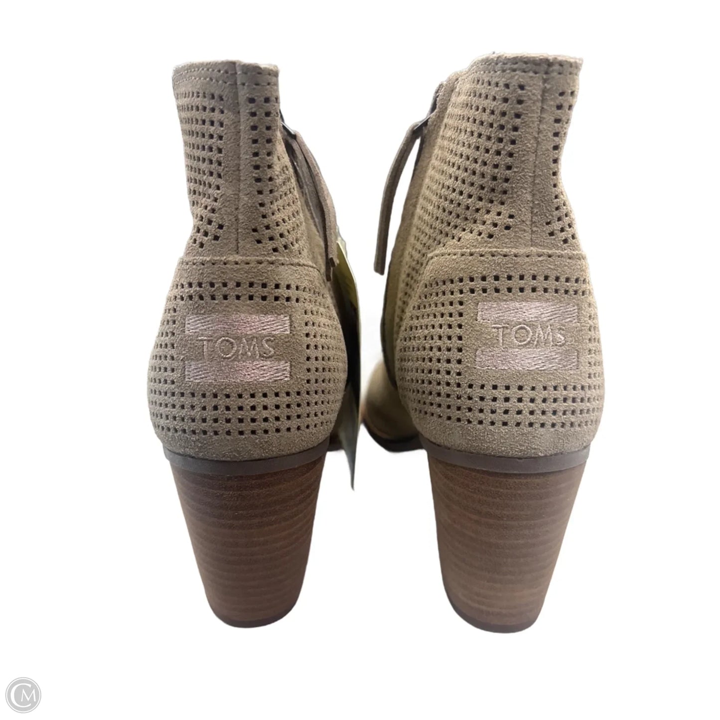 Boots Ankle Heels By Toms In Beige, Size: 9.5
